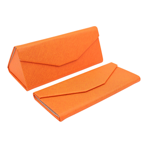 Portable Custom Logo Color Eye <b>Glass</b> Sunglasses Box PU Waterproof Strong Magnet Folding Triangle <b>Glasses</b> <b>Case</b> - Product Image 1