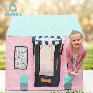 Custom Beauty Salon Kids Large Indoor Game House Custom Canvas Pretend Play <strong>childrens</strong> game Playhouse <strong>tent</strong> - Product Image 3