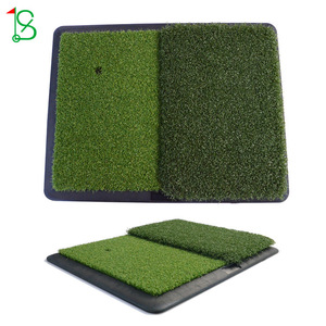 Tapis de frappe de golf LS, double surface en gazon artificiel, antidérapant en caoutchouc, pour entraînement intérieur et extérieur - Product Image 2
