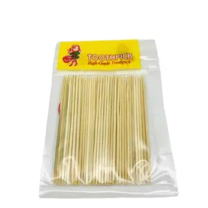 China Fabrikant Bulk Custom Label Stok Bamboe En Houten Tandenstoker