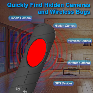 Cámara oculta para <span class=keywords><strong>baño</strong></span> de Hotel, Detector antiespionaje, Mini Detector de cámara antiespionaje, dispositivo de señal RF, escáner - Product Image 6