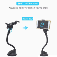 Support de téléphone de voiture à ventouse pour tableau de bord et pare-brise, support universel pour téléphone portable en fibre de carbone avec fixation sur grille d'aération
