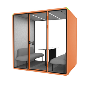 Cabine acoustique modulaire pour 4 personnes, pour réunions d'équipe privées, insonorisée, pour immeuble de bureaux - Product Image 3