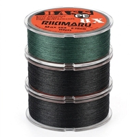 Ligne de pêche tressée RIKIMARU 8X en PE, super sensible, ultra-lisse, pour la pêche au bar en eau douce et en eau salée
