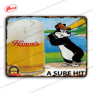 A BIG HIT Hamm's la bière rafraîchissante Funny Metal Sign Bar Club Pub Restaurant Living Room Wall Decor Retro Tin Sign Custom - Product Image 5