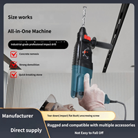 Marteau perforateur rotatif SDS Plus 3-en-1 robuste, filaire, 26 mm, électrique, pour démolition, béton, industriel, 1150 tr/min, prise européenne