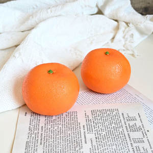 Venta al por Mayor de Naranjas Artificiales Realistas de Plástico, Frutas Falsas, Naranjas Simuladas, Mandarinas para Decoración del Hogar, Fiestas y Cocina - Product Image 1