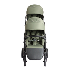 Xe đẩy em bé sơ sinh 3 trong 1 sang trọng với một tay có thể điều chỉnh tựa lưng xe đẩy đôi - Product Image 2