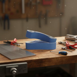 Bandes abrasives P100 bleues pour le ponçage du métal et du bois - Product Image 3