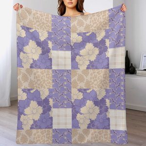 Couverture de canapé et de voyage douillette et chaude en flanelle douce, motif coquillages et fleurs hawaïennes, impression personnalisée, plusieurs tailles, vente en gros - Product Image 3