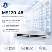 Meraki MS120-48 Switch Gestionado en la Nube L2 de 48 Puertos Gigabit, Switch de 4x SFP 104Gbps, Switch de Red de 48 Puertos, Switch LAN de 48 Puertos