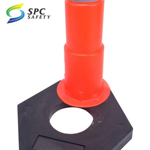 Đường Lái Xe Giao Thông Phản Quang Cảnh Báo Cao Su Cơ Sở An Toàn Barricade Delineator Đậu Xe Hướng Dẫn Bài Delineator Channelize Cone - Product Image 3