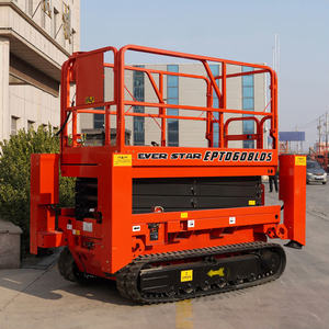 Plataforma elevadora eléctrica, plataforma elevadora, hidrolik, baja, Kerja, motor aéreo, pompa, autopropulsado, para construcción - Product Image 2