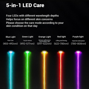 7 màu sắc Galvanic vẻ đẹp thiết bị chăm sóc da Facia cổ thắt chặt rung tần số cao Microcurrent mặt nâng Eye Massager - Product Image 4