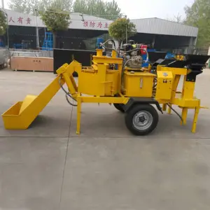 China TWIN M7MI mesin pembuat blok paving semen otomatis tanah merah lumpur bata pembuat tanah liat mesin pembuat bata untuk dijual