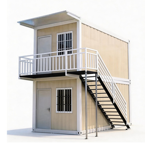 Casa Contenedor Prefabricada <span class=keywords><strong>de</strong></span> Dos Pisos, <span class=keywords><strong>de</strong></span> Lujo, Estructura <span class=keywords><strong>de</strong></span> Acero Móvil, Modular, Portátil, Vivienda Confortable - Product Image 6