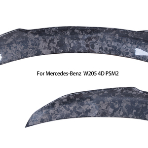 สำหรับ W205 C-Class C205รถเก๋ง2ประตูสไตล์ PSM ปลอมแปลงคาร์บอนไฟเบอร์ด้านหลังสปอยเลอร์ลำตัวปีก2014-2020 - Product Image 3