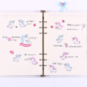 <span class=keywords><strong>Adesivi</strong></span> Impermeabili Personalizzati con Design Unicorno Cartoon per Bambini, <span class=keywords><strong>Adesivi</strong></span> 3D Kawaii in Rilievo - Product Image 3