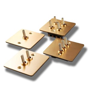 Brass push button ánh sáng tường thiết bị chuyển mạch anh EU chúng tôi pháp Đức thép không gỉ Bảng điều chỉnh kim loại điện chuyển đổi và ổ cắm & phích cắm - Product Image 1