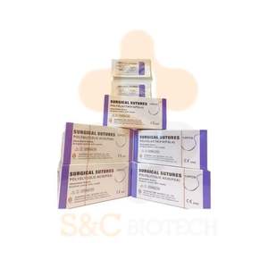 910 benang jahitan bedah pemasok rumah sakit hewan sekali pakai medis Polyglactin <span class=keywords><strong>PGA</strong></span> jahitan dokter hewan - Product Image 1