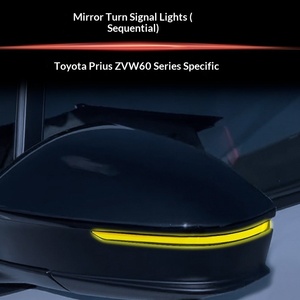 Luces Intermitentes LED Modificadas para Espejo Retrovisor de Toyota <span class=keywords><strong>Prius</strong></span> Serie <span class=keywords><strong>PRIUS</strong></span> 60, Modelos <span class=keywords><strong>2023</strong></span>, 12V 12W, Color <span class=keywords><strong>Amarillo</strong></span>, Marca JC - Product Image 4