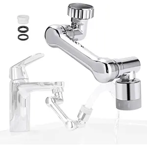 Plástico 2 Engrenagens Universal Giratória Extensão Aerador 1080 Extensor Faucet para Pia Do Banheiro