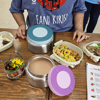 Tarro de comida de grado alimenticio de 8oz, termo al vacío en forma de cuenco, calentador de alimentos de lujo para niños, frasco, contenedor de sopa, contenedor de Almuerzo