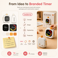 Minuteur visuel personnalisé pour enfants Beiens WJ13 avec écran couleur, gestion du temps, batterie au lithium, personnalisation OEM/ODM du logo, de l'interface utilisateur et de l'emballage pour l'étude