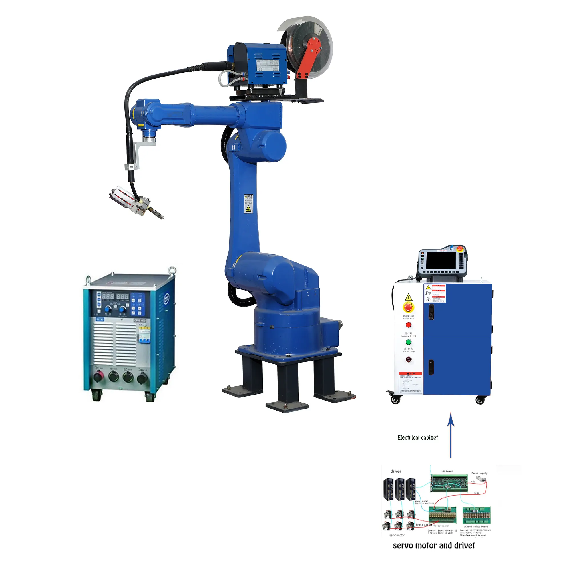 Brazo mecánico Industrial de 4 ejes, Robot o Robot neumático para automatización de taller