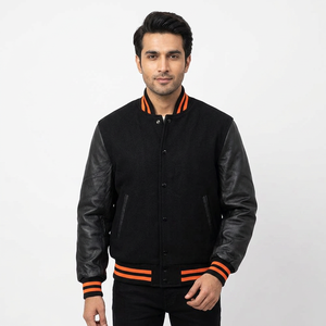 Chaquetas Universitarias Varsity Personalizadas de Alta Calidad con Diseño Exclusivo, Cuerpo de Lana y Brazos de Cuero Genuino - Product Image 1