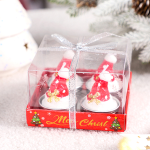 Navidad paraffin sáp giáng sinh cây nến Quà Tặng thiết lập giáng sinh Santa nến trang trí Giáng sinh - Product Image 6