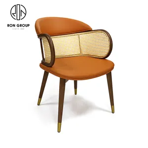Новая модель, деревянная рама в античном стиле, Ротанговые стулья для ресторана и кафе