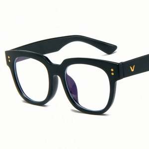 Hot Selling Fashion Newest Black White <b>Large</b> <b>Frame</b> Glasses Anti Blue Light Glasses Oversized Square Glasses 2021 - Product Image 5
