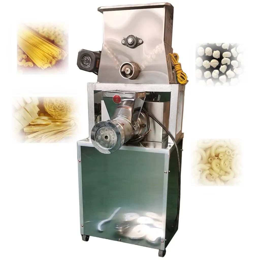 Automatische 80-100 Kg/u Noodle Machine Schroef Gezicht Macaroni Maker Met Feeder