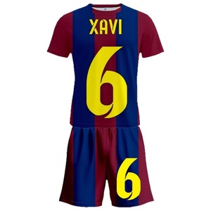 Conjunto de Camiseta de Fútbol para Hombre Barcelona Xavi 6 Sublimada de Secado Rápido con Cuello Redondo para Adultos, Ropa Deportiva para Todas las Temporadas - Product Image 4