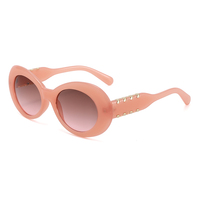 Twooo T1353 Décoration Trendy Cadre Ovale Protection UV400 Lunettes de Soleil Personnalisées 2025