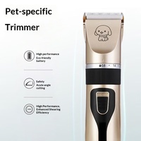 Tondeuse électrique moderne pour animaux de compagnie (chiens, chats, oiseaux et lapins) – Outil de coupe et de toilettage des ongles avec kit de coupe-ongles en céramique et plastique 110-240V