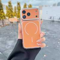 Coque de téléphone magnétique antichoc transparente mate pour la nouvelle charge sans fil 2026 pour iPhone 17 Pro Max 17Pro 17Air 17