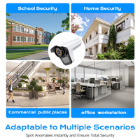 Caméra IP Bullet POE 4MP avec audio bidirectionnel et comptage des personnes, résistante aux intempéries IP67