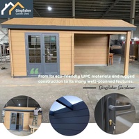 Vente directe d'usine bricolage WPC maisons en bois préfabriquées pour abri d'auto maison en bois plastique composite