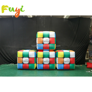 Décoration commerciale de taille personnalisée <span class=keywords><strong>ballon</strong></span> publicitaire géant Rubik's <span class=keywords><strong>Cube</strong></span> gonflable pour événement en plein air - Product Image 1