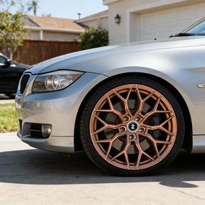 Rueda de Aluminio Forjado Monobloque Personalizada Nueva de 18x8.5 18x9.5 para Sedán Tipo <span class=keywords><strong>R</strong></span> 5x114.3, Cóncava Profunda, Negro Semi-Brillante - Product Image 5