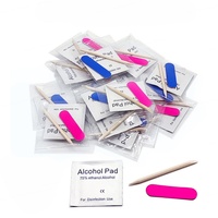 Kit de Limas de Uñas de Doble Esponja Más Vendido, Grano 100/180 para Uñas Postizas