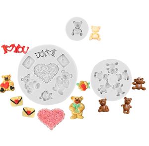 Mini oso <span class=keywords><strong>de</strong></span> peluche hecho a mano resina <span class=keywords><strong>de</strong></span> cristal moldes <span class=keywords><strong>de</strong></span> silicona DIY <span class=keywords><strong>chocolate</strong></span> hornear Fondant pastel <span class=keywords><strong>molde</strong></span> - Product Image 1