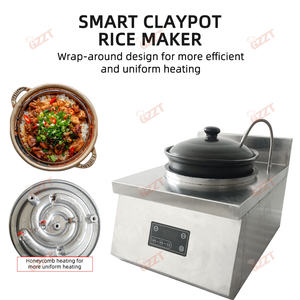 Arroz al vapor en olla de arcilla, máquina de cocina, olla de barro, calefacción eléctrica con Panel táctil, fiambrera de papel de aluminio para llevar, cocina - Product Image 5