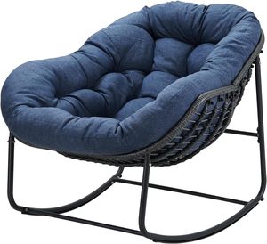 Mobilier d'extérieur, <span class=keywords><strong>fauteuil</strong></span> à bascule pour jardin, <span class=keywords><strong>fauteuil</strong></span> inclinable pliable avec coussin - Product Image 3