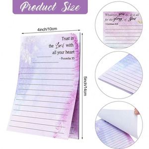 Usa Mairun Colorful Flower English Horizontal Line Memo Notepad 30 Pages 8 Books Set Strong Adhesive <b>Sticky</b> <b>Notes</b> Model 406 - Product Image 2