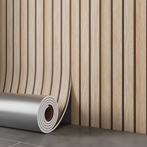 Pannello Murale Impermeabile in IXPE Effetto <span class=keywords><strong>Legno</strong></span> - Striscia Scanalata Facile da Installare per Progetti di Decorazione del Soggiorno - Product Image 5