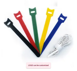 قابل للتعديل قابل لإعادة الاستخدام وصديقي الجانب خطاف وحلقة ربط العلاقات كابل للأسلاك العلاقات العودة إلى الوراء - Product Image 4