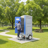 Toilettes et Douche Extérieures Modernes Préfabriquées en Acier Portable avec Conception Robuste pour Parcs et Ateliers – Écologiques